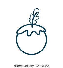 contour healthy tomato vegetable icon
