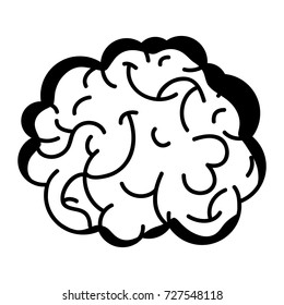 contour human brain anatomy to creative and intellect