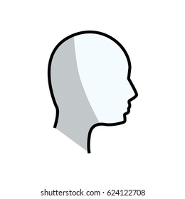 contour human head man