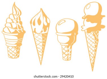 Contour ice-cream