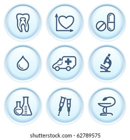 Contour icon on blue button 12