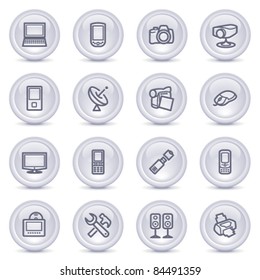 Contour icons on glossy buttons 4