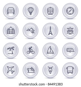 Contour icons on glossy buttons 5