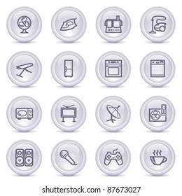 Contour icons on glossy buttons 14