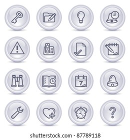 Contour icons on glossy buttons 19
