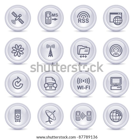 Contour icons on glossy buttons 18