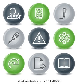 Contour icons, set 7