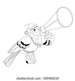 contour image bullfinch