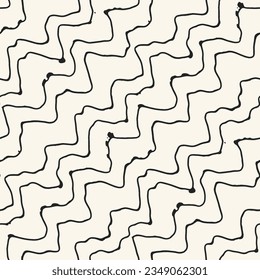 Contour Ink Drawn Wavy Pattern