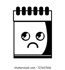 contour kawaii cute crying notebook tool