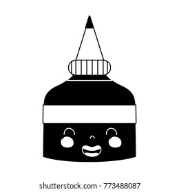 contour kawaii cute smile glue bottle
