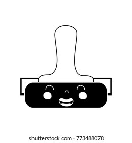 contour kawaii cute smile paint roller