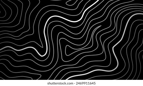 contorno líneas fondo. fondo ondulado abstracto. Mapa topográfico de fondo de contorno. Fondo de pantalla de contorno topográfico.