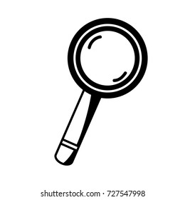 contour magnifying glass tool object design