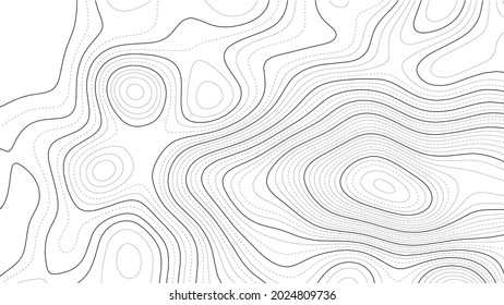 Contour map background. Vector geography scheme and terrain. Topography grid map.