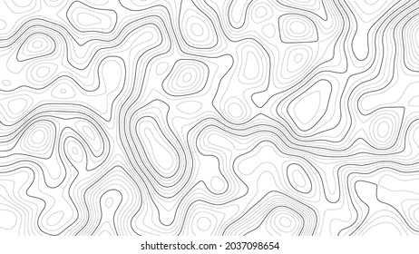 Contour Map Background Vector Geography Scheme Stock Vector (Royalty ...