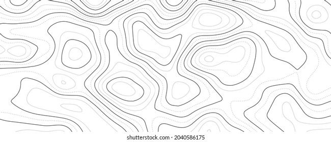 Contour Map Background Vector Geography Scheme Stock Vector (Royalty ...