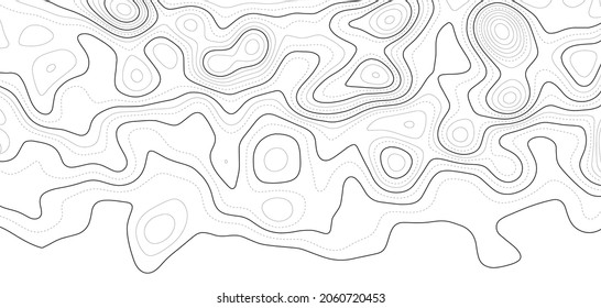 Contour Map Background Vector Geography Scheme Stock Vector (Royalty