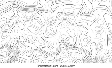 Contour Map Background Vector Geography Scheme Stock Vector (Royalty ...