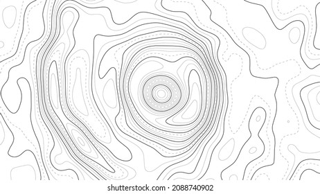 Contour Map Background Vector Geography Scheme Stock Vector (Royalty