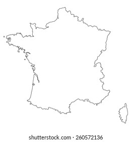 contour map of france