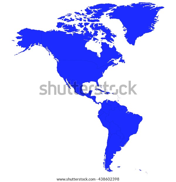 Contour Map North South America American Stock Vector Royalty Free 438602398 9003