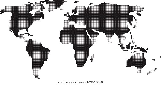 contour map of the world