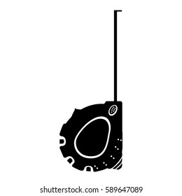 contour measuring tape icon, vector illustraction design image