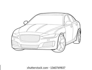 Jaguar C-X16 Concept Design Sketch - Car Body Design | Cool car drawings,  Car design sketch, Hipster drawings
