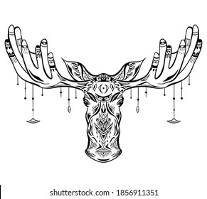 Moose Tattoo High Res Stock Images Shutterstock