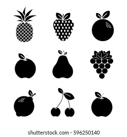 contour natural fruit background icon