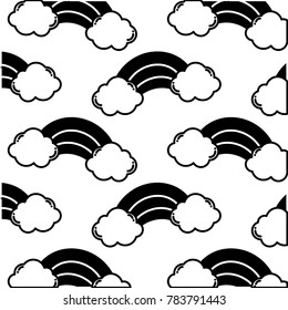 contour natural rainbow in the sky background design