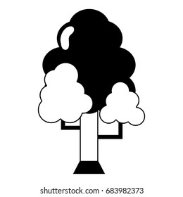 contour natural tree with branches to ecology care