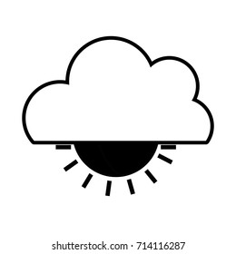 contour nice cloud with sun tropical weather
