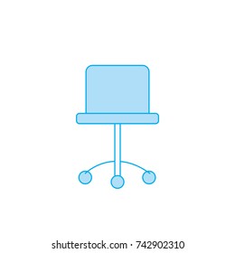 contour office chair style object icon
