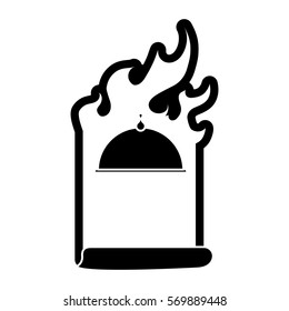 contour order fast food emblem image, vector illustration design