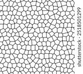 The contour pattern of the mosaic. The idea of a stained glass window, masonry walls or fences. The outline for coloring the mosaic. Simple background