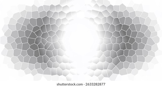 The contour pattern of the mosaic. The idea of a stained glass window, masonry walls or fences. The outline for coloring the mosaic. Simple background