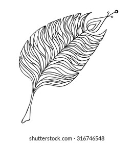 Contour pen for embroidery, black-and-white to color strokes