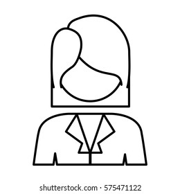 contour people face icon image, vector illustration design