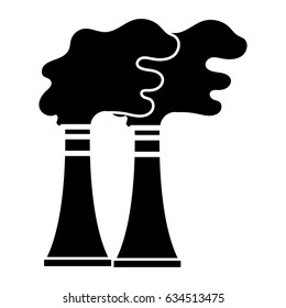 contour pollution factory contaminating the environment of planet
