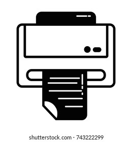 contour printer machine technology with business document