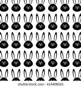 contour rabbit background cartoon design
