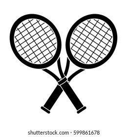 contour racket and tennis ball icon