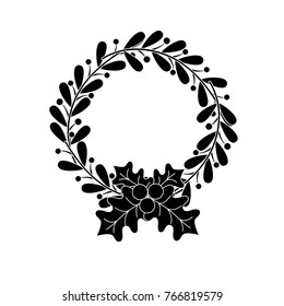 contour rustic natural branches leaves decoration