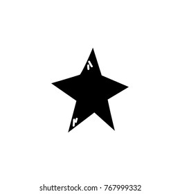 contour shiny star decoration design