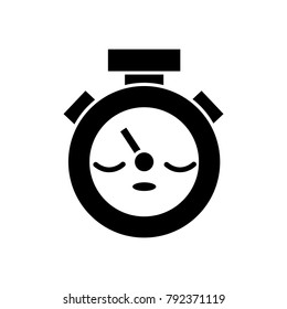 contour sleep and cute chronometer object kawaii