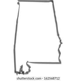 Contour with smoke effect - Alabama