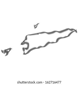 Contour with smoke effect - East Timor