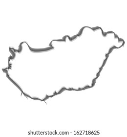 Contour with smoke effect - Hungary